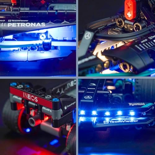 LED Light Set - Compatible with 42165 Mercedes-AMG F1 W14 E Performance White