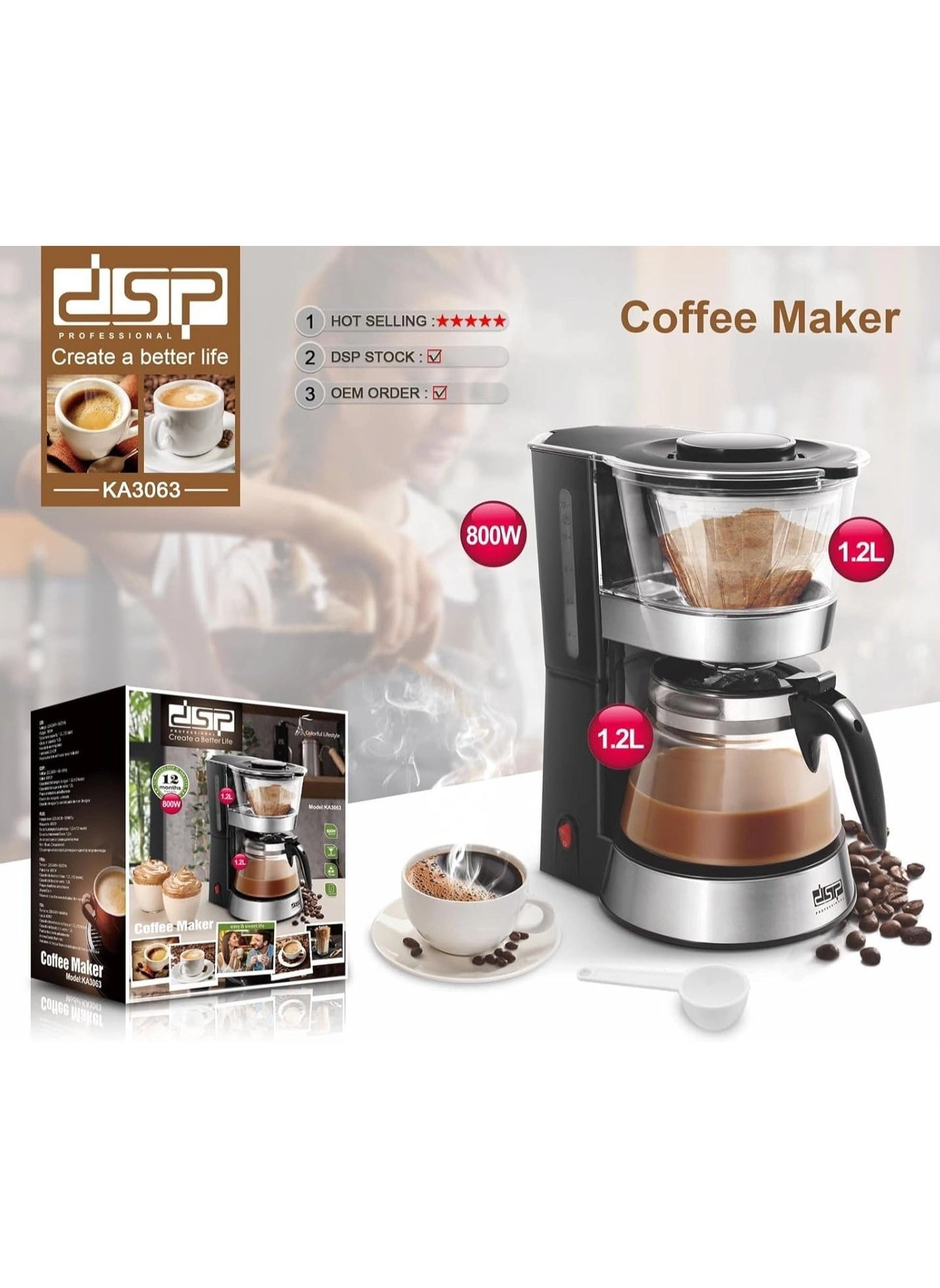 Electric Coffee Maker KA3063