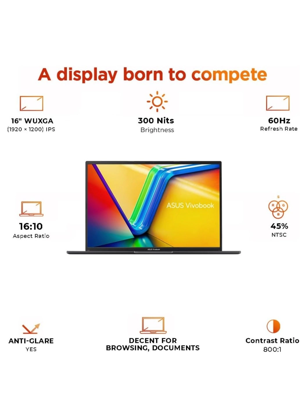 Vivobook 16 M1605YA - 16'' Ryzen 7-7730U 8GB DDR4 512GB SSD