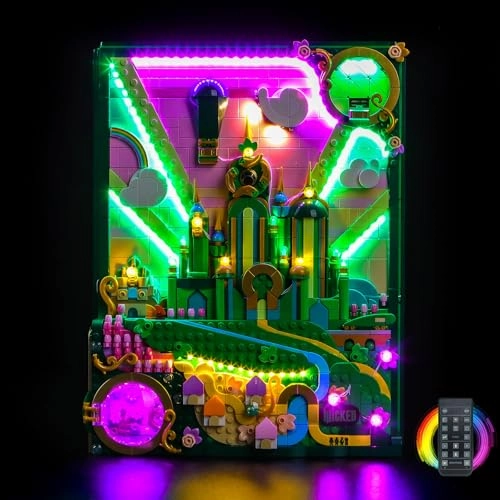 Hilighting Led Light Kit - Compatible with Lego Emerald City Wall Art USB 5V
