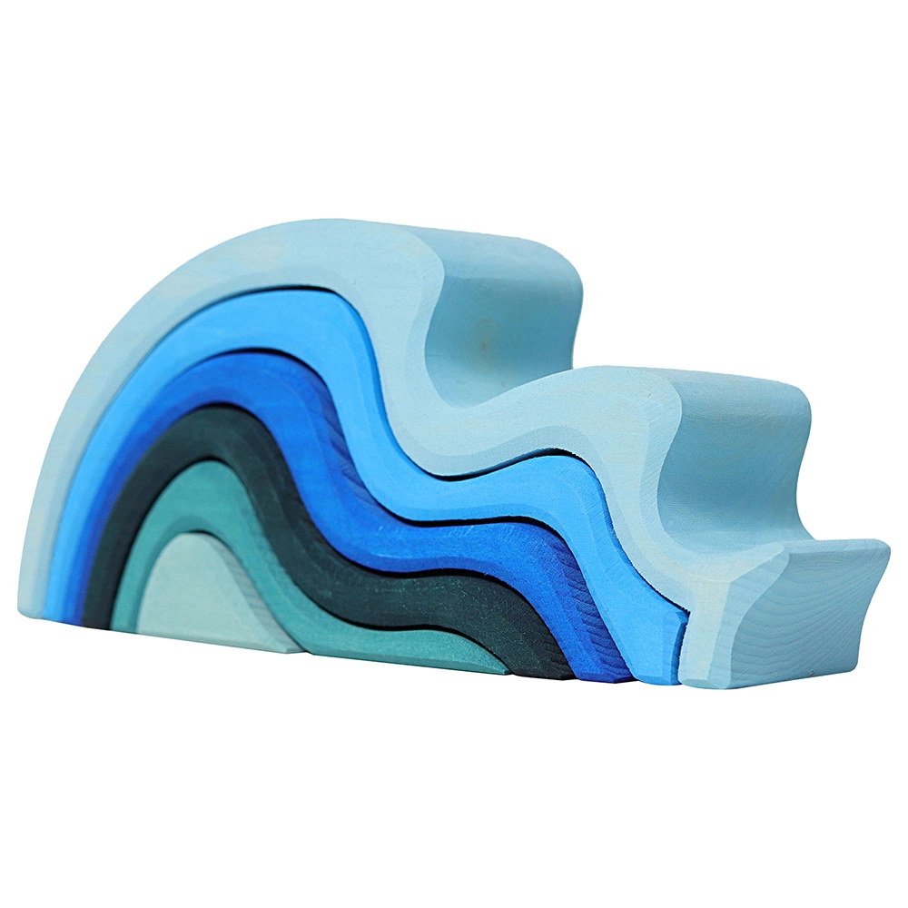 GRIMM’S Water Waves Stacking Toy - Suitable for 1 year and above 6 pieces