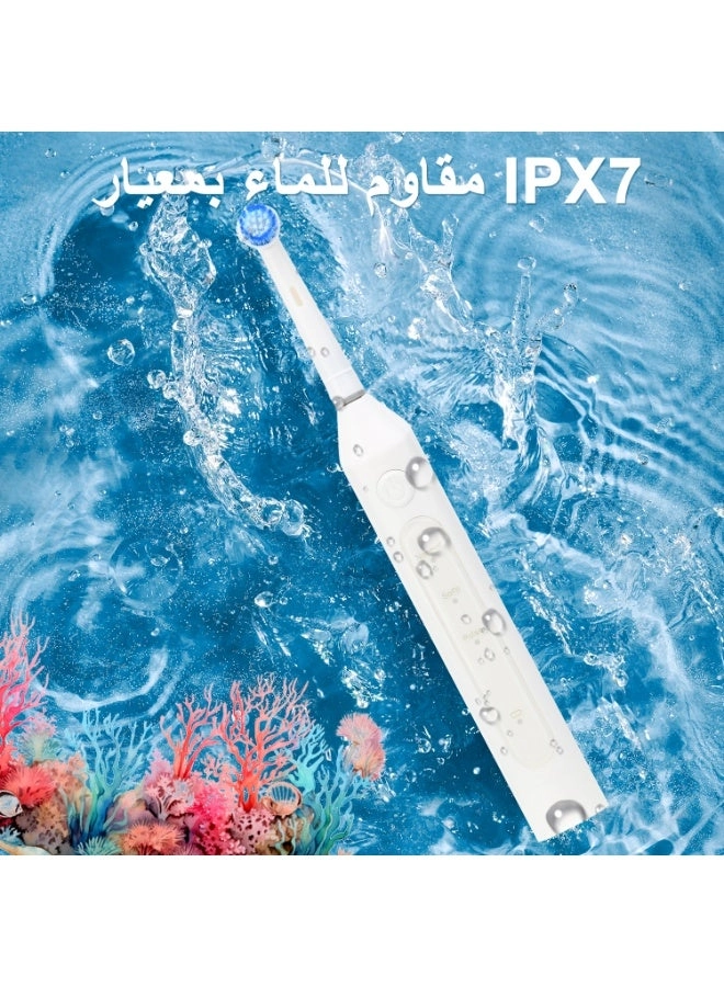 Rotating Electric Toothbrush - IPX7 Waterproof 2-Min Smart Timer Wireless Charging
