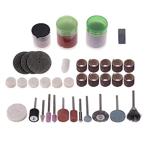 Rotary Tool Accessories Set - Sanding, Metal, High Speed Steel 105pcs 3.2mm
