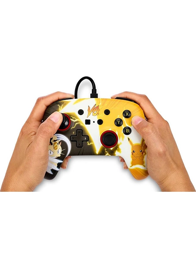 Nintendo Switch Enhanced Wired Controller Pikachu Moods