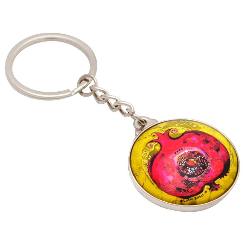 Biggdesign Pomegranate Figured Keychain - Stainless Steel 4 cm