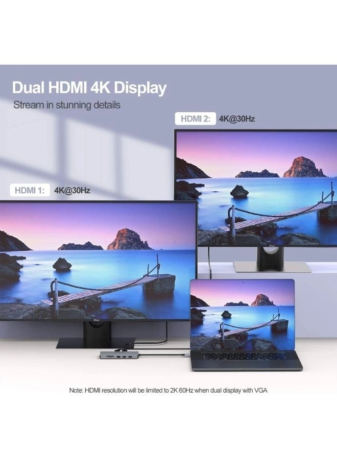 13 in 1 USB C hub - USB Type C