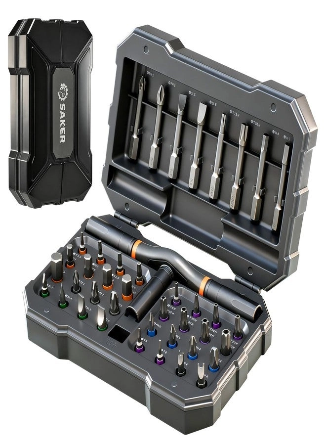 Saker Magnetic Multi-Bit Screwdriver Set (42 Pcs)