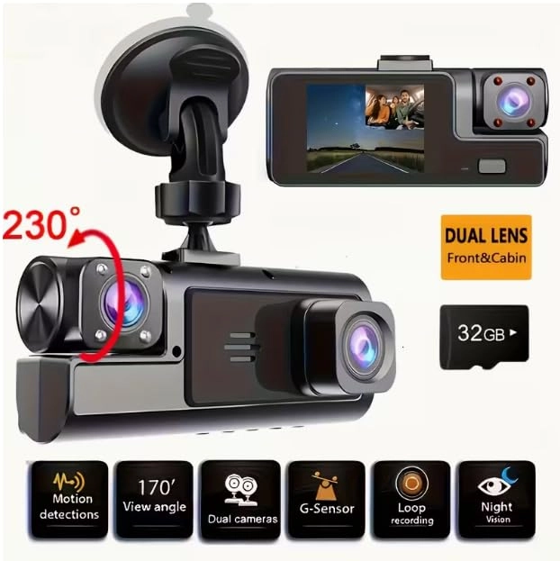 Dual Camera Car Dash Cam