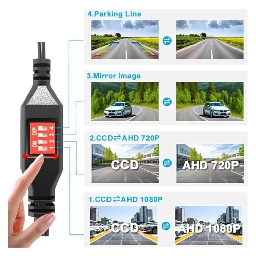 Rear View Parking Camera - Night Vision Wired or Wireless 1280 x 720 Pixels
