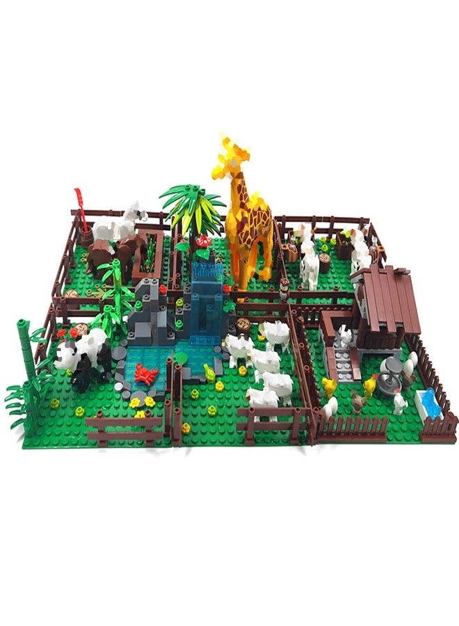 Farm Animals Zoo Building Block Set A