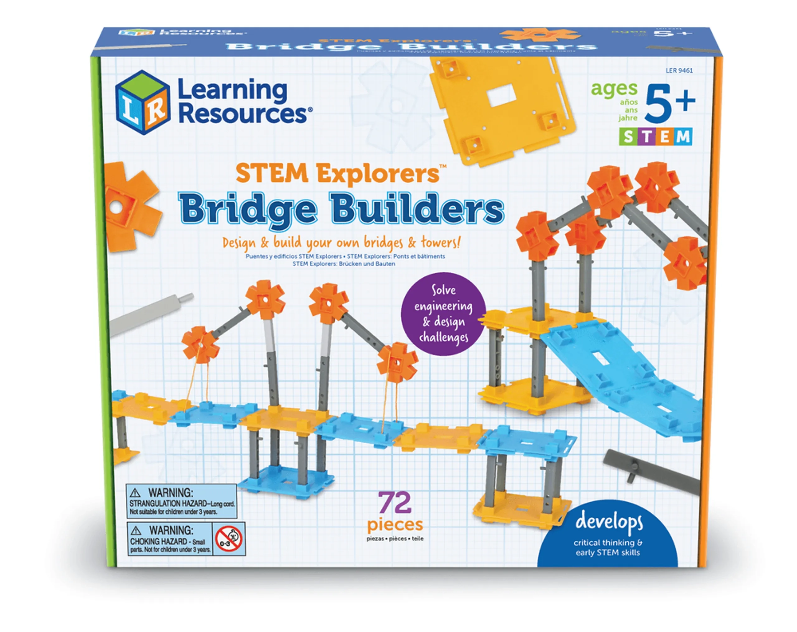 Learning Resources STEM Explorers Bridge Builders - 72 pcs