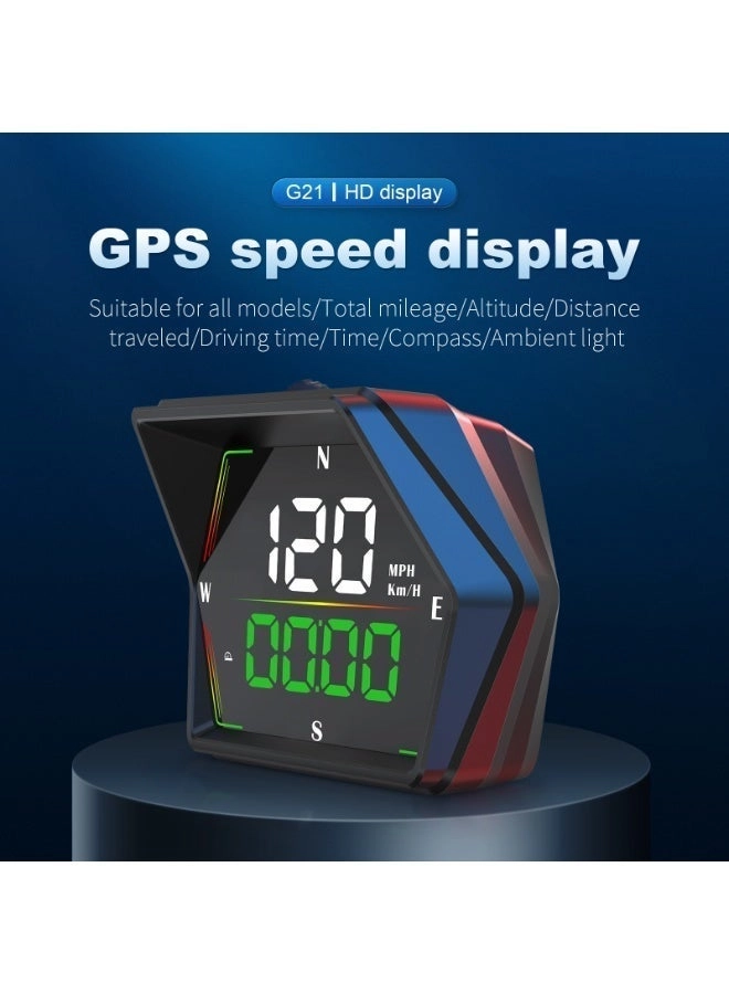 Digital Heads Up Display - GPS 6 modes USB Plug and Play
