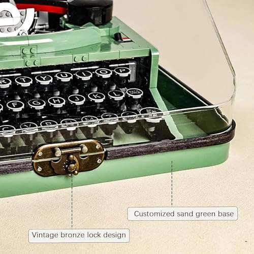 Display Case for Lego Ideas Typewriter 21327 - 3MM Acrylic 33.2*30.6*18.3cm