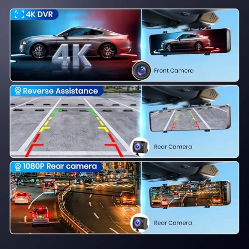 Mirror Dash Cam - 4K 2160p