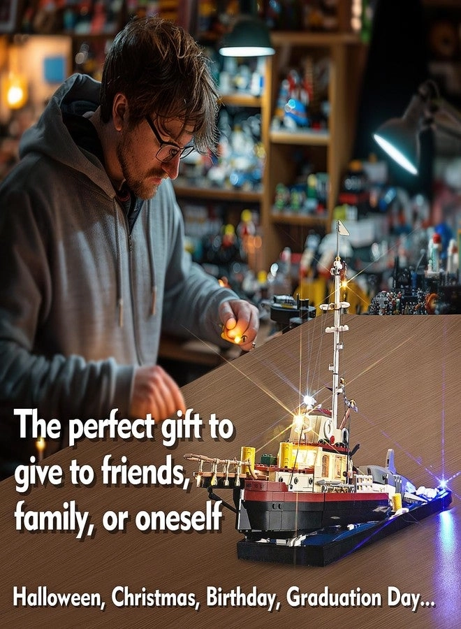 LED Lighting Compatible with Lego Jaws 21350 - Light Kit Version with RC