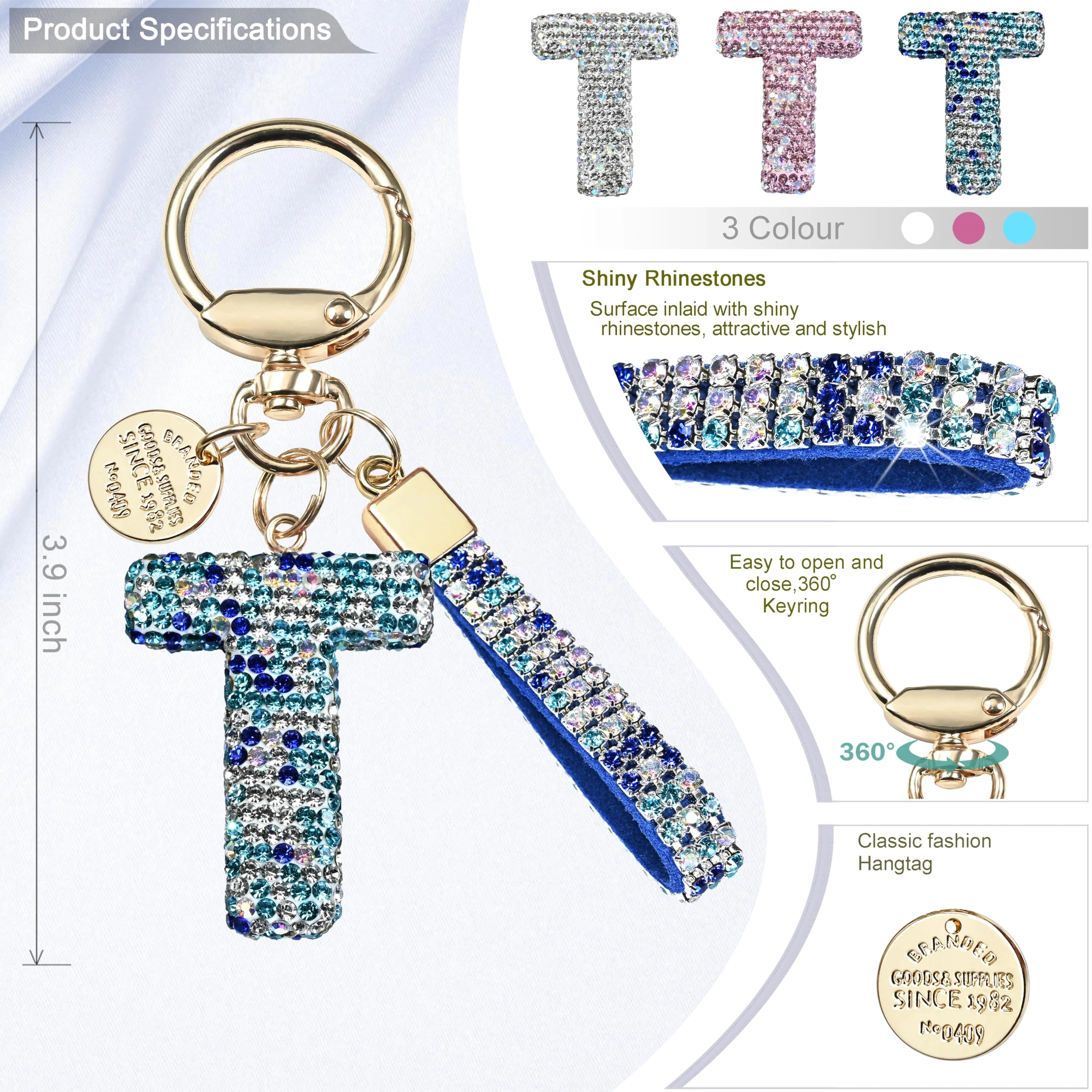 Initial Letter Keychain - Letter