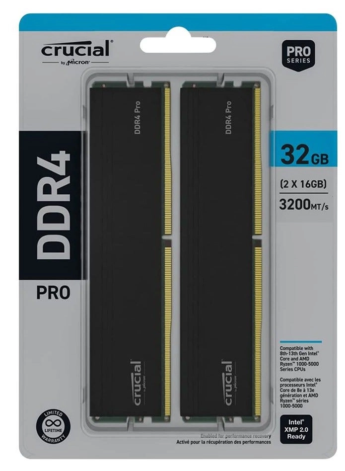 Micron UDIMM - 32GB 3200 MHz DDR4
