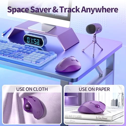 Trackball Mouse - Wireless 2.4G USB or Bluetooth