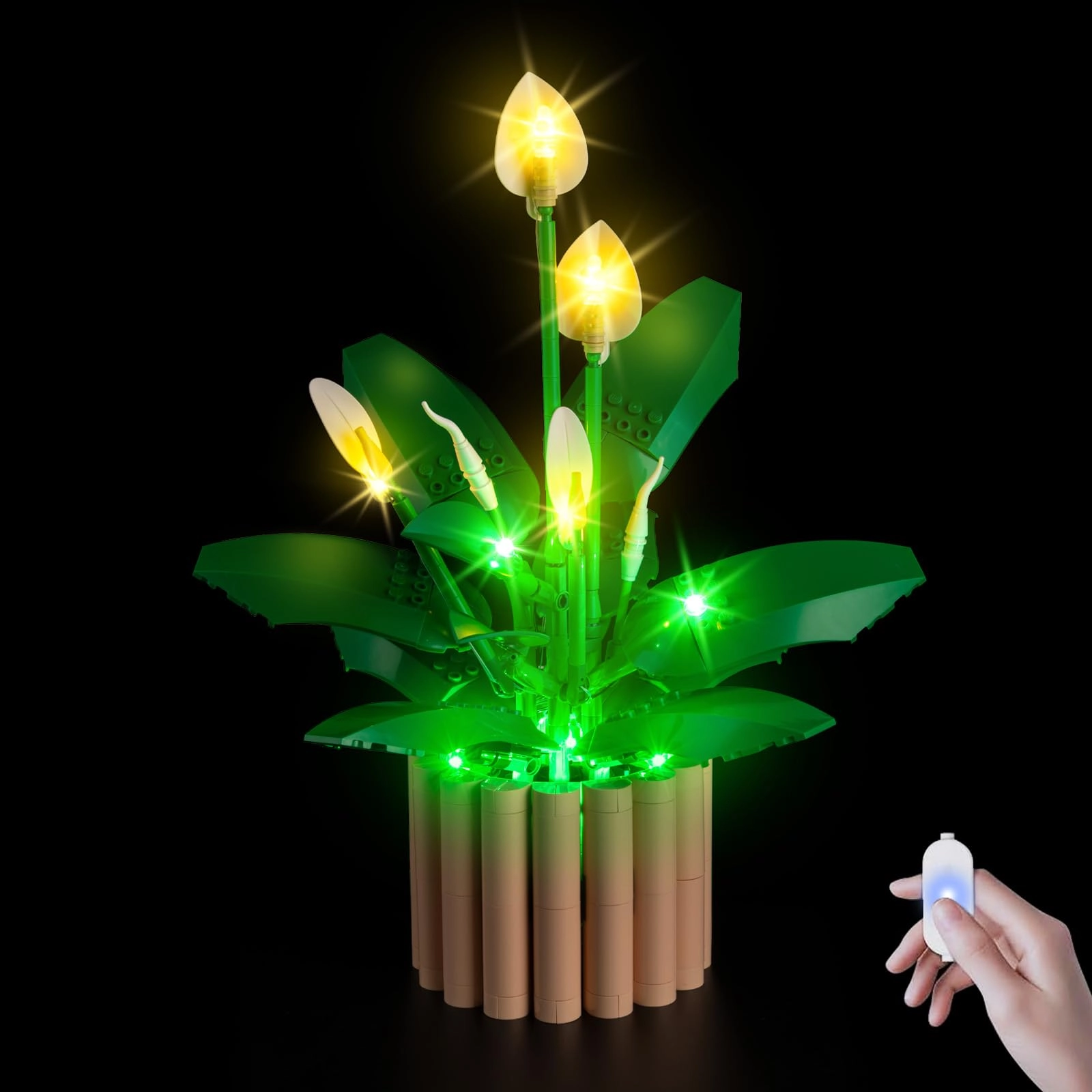 Nitemode Lighting Compatible with Lego Peace Lily 11054 - Adjustable Brightness Touch Dimmer