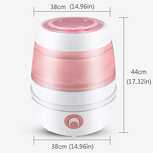 AADECOR Portable Washing hine, Ultrasound Folding Fully Automatic Laundry hine, Turbine Washer, Low Noise, Mini,Place it anywhere, store easily, blue,pink,Blue