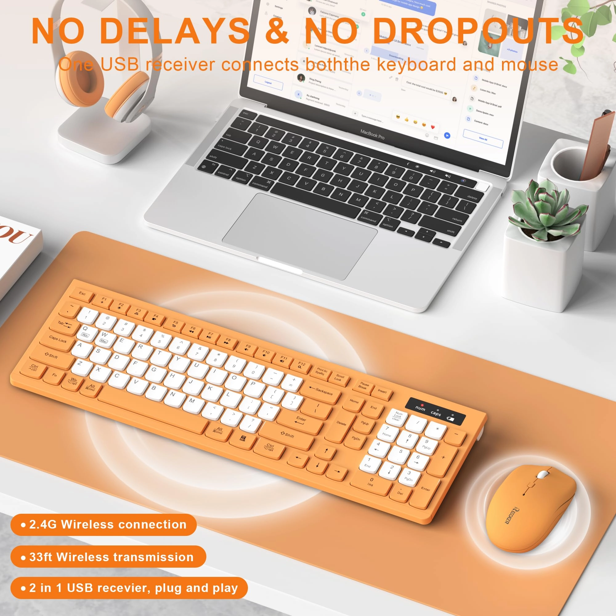 Ergonomic Wireless Keyboard - Wired