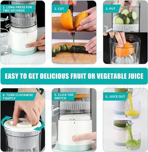 Portable Electric Citrus Juicer - 45W 200ML