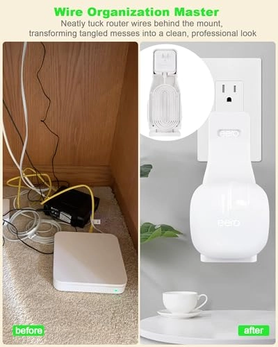 Outlet Wall Mount Holder - 1 Pack eero 6 & 6+, eero 7, eero Pro 6E & Pro 6, eero mesh