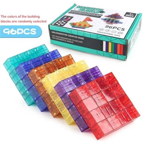 Magnetic Building Blocks - 96 pcs