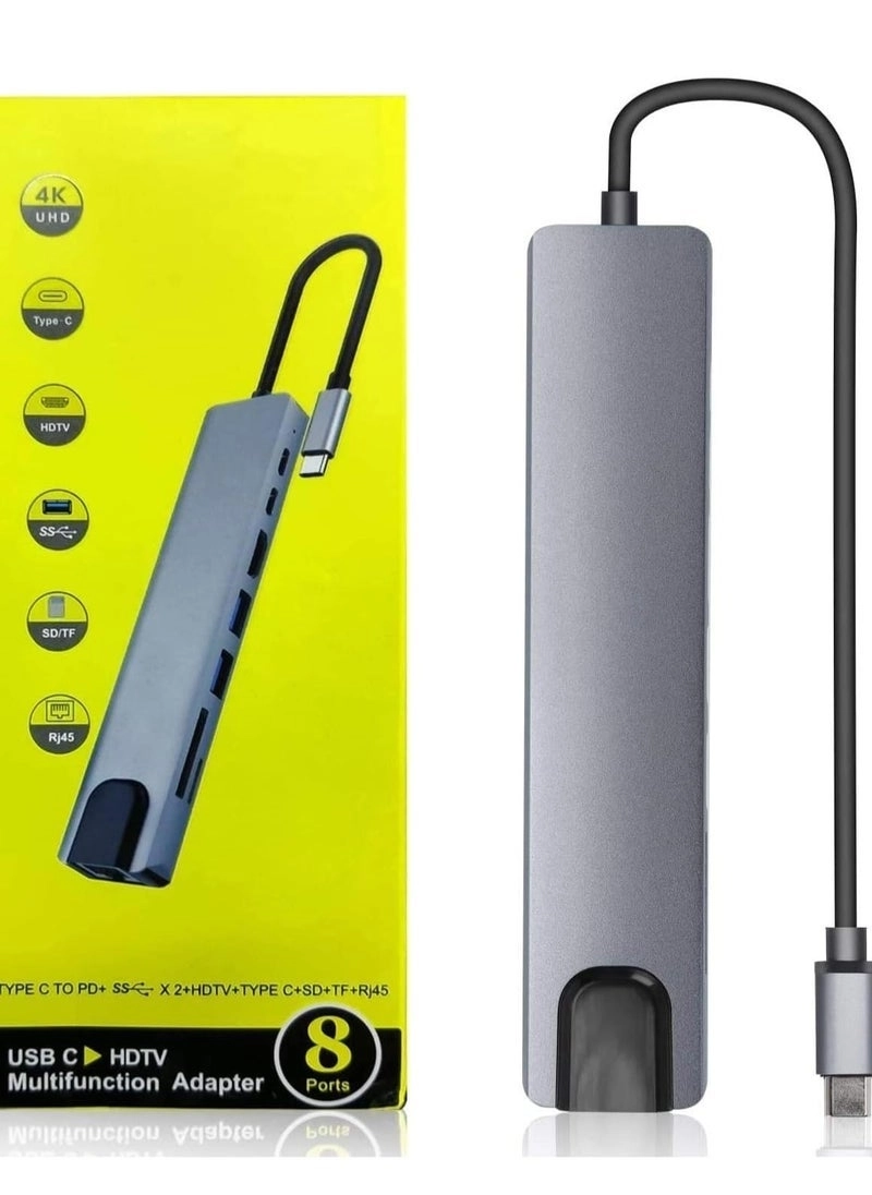 USB-C Multiport Hub Adapter - 4K HDMI Gigabit Ethernet