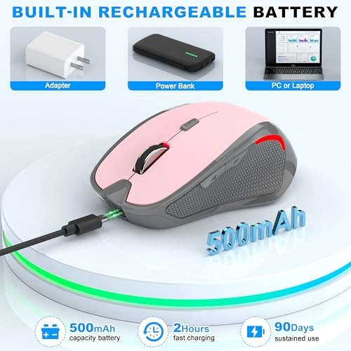 Rechargeable Silent Slim Mouse - Bluetooth