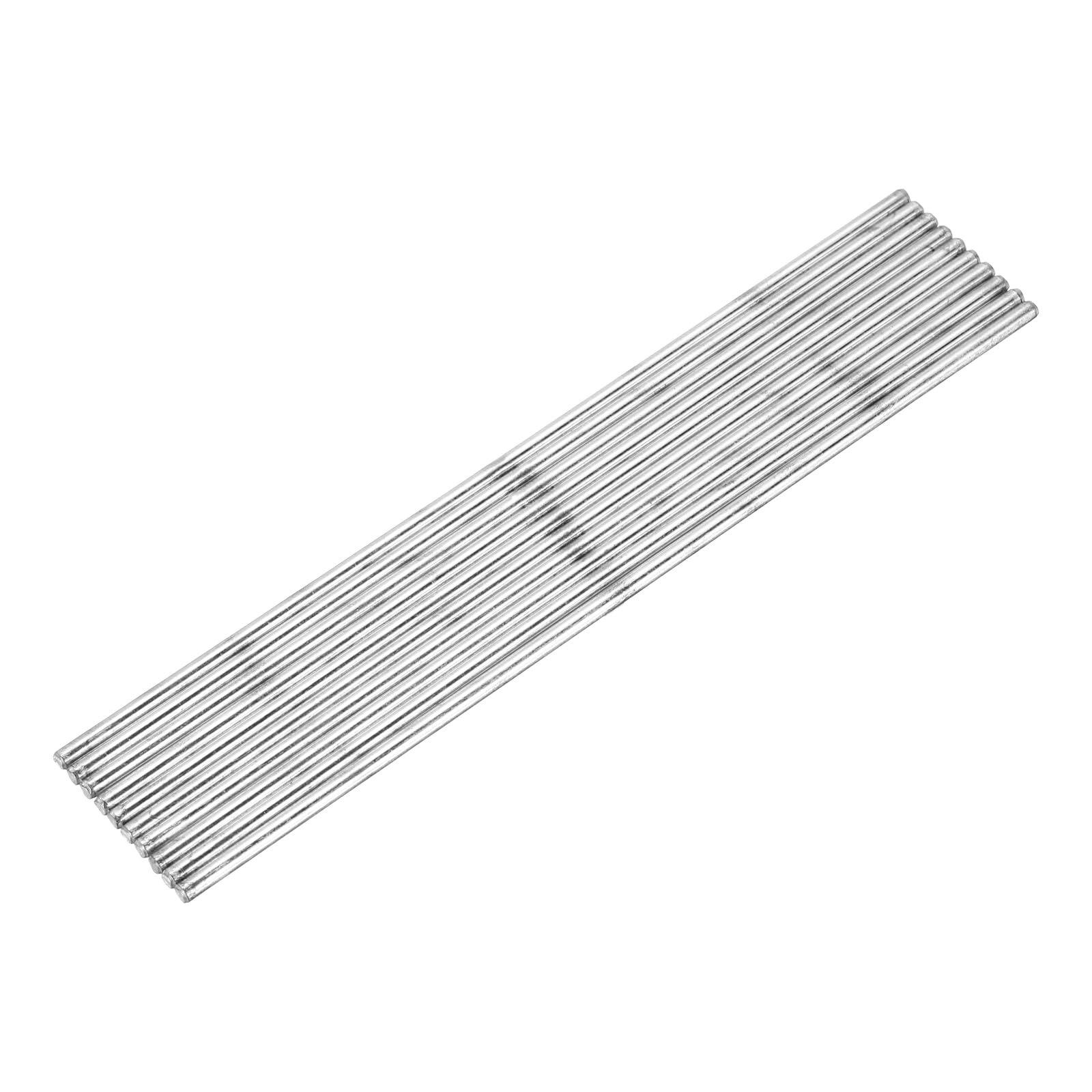 SourcingMap Round Rod Axles - 2.5mmx130mm 10pcs Silver