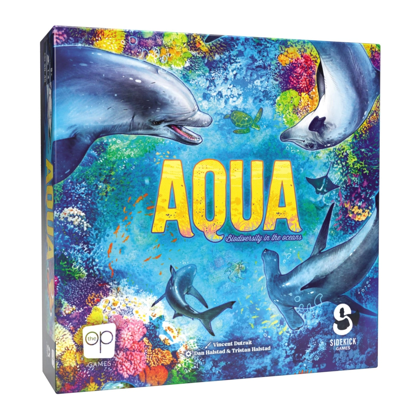 USAopoly Aqua - Tile-laying Oceanic Theme
