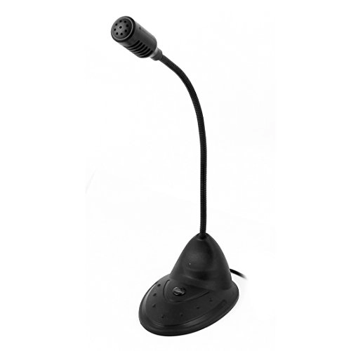 3.5mm Stereo Studio Speech Microphone Mic Stand Mount - Black Small