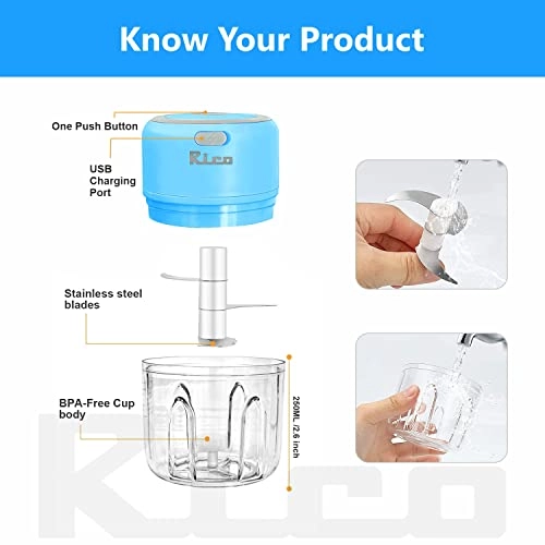 SR01 - 250 Milliliters USB Rechargeable