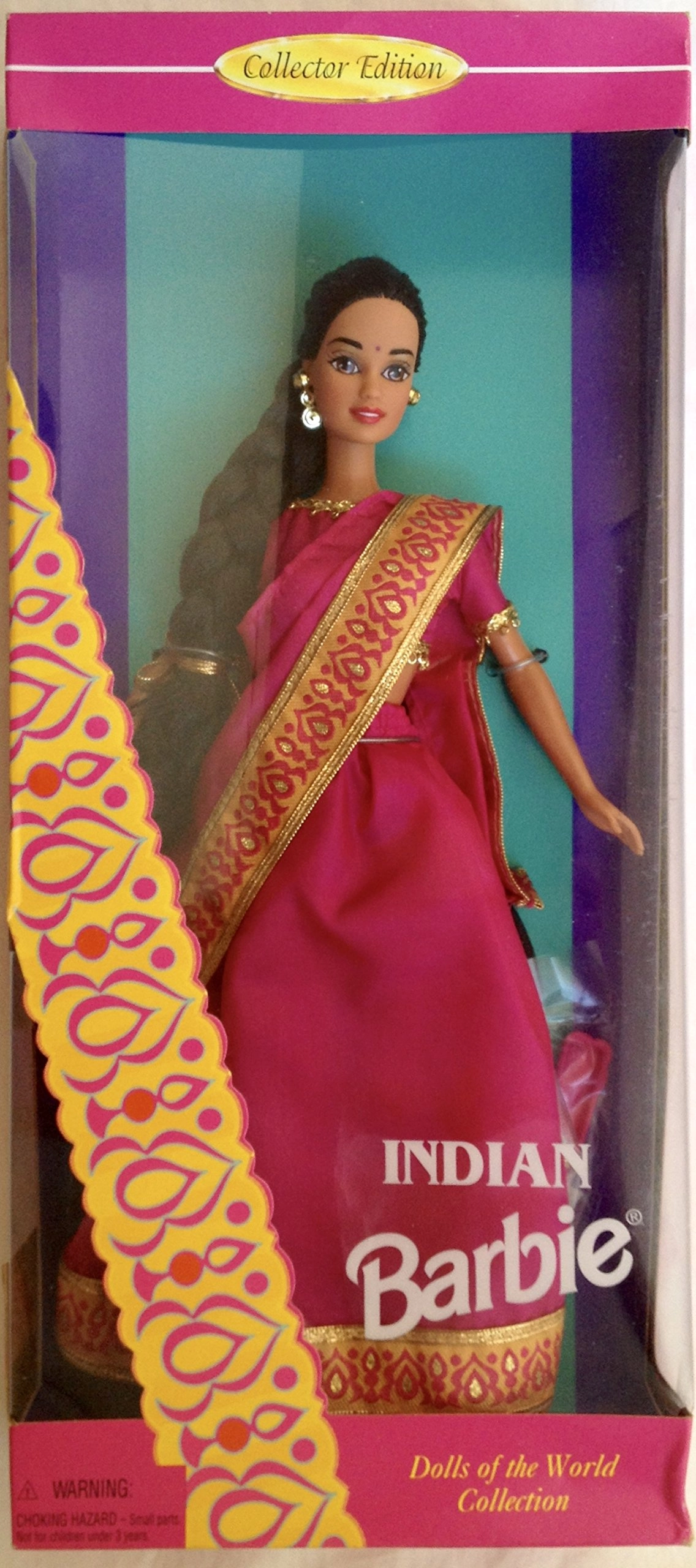 Barbie Dolls of the World - Indian sari Collector Edition 1995 Ages 180+