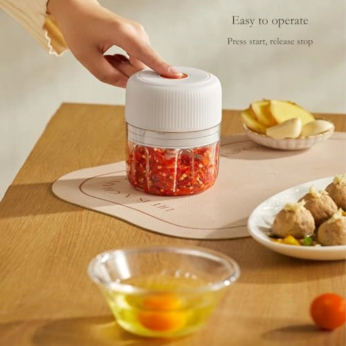 Electric garlic crusher01 - 250ml Battery Powered