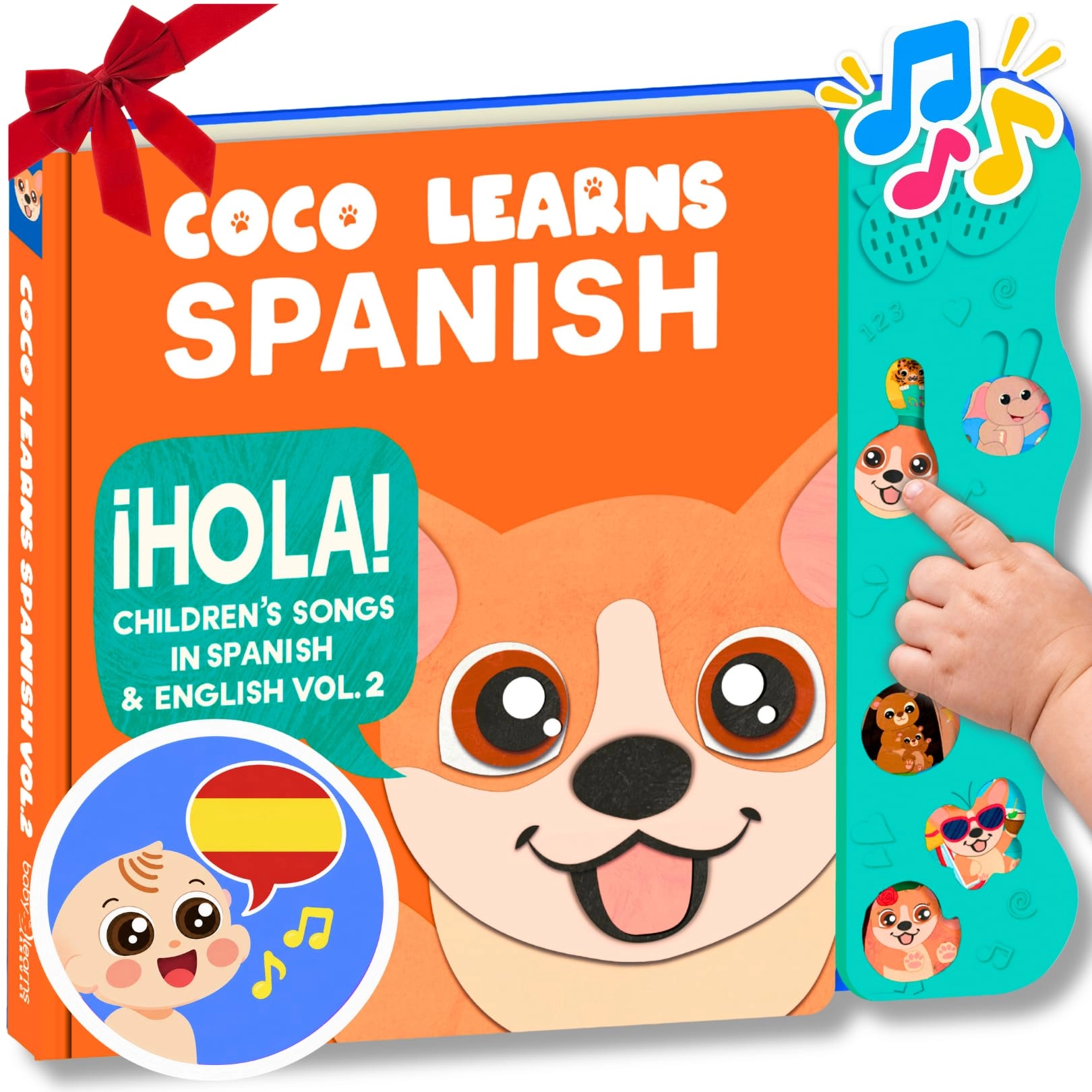 Coco Learns Spanish - ¡Hola! Children's Songs in Spanish & English, Vol. 2 (Spanish / English)