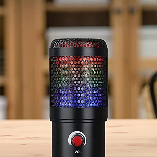 Condenser USB Microphone - Cardioid Mute Fill Light