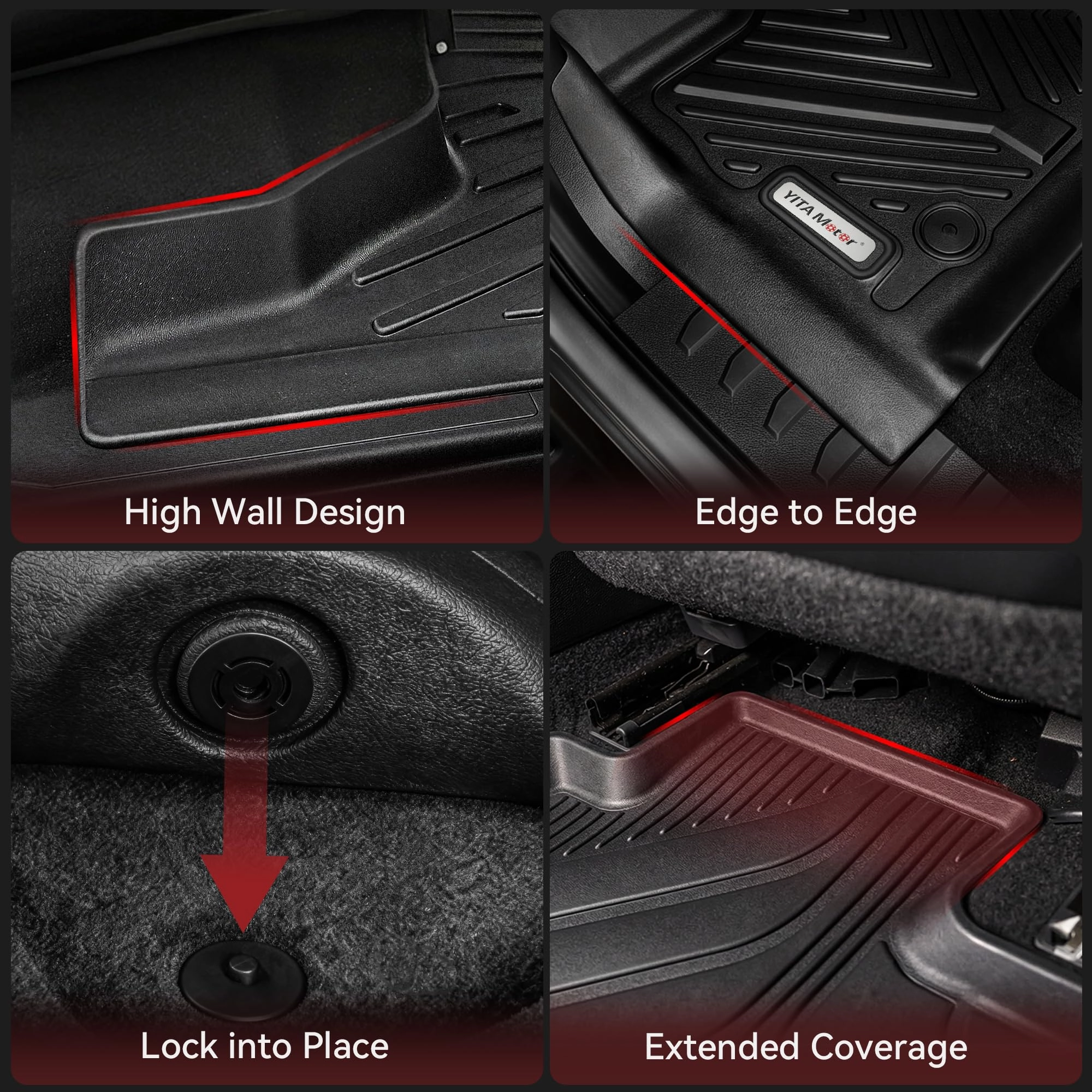 Floor Mats & Trunk Mat - Honda Accord 2026 2025 2024 2023 1st, 2nd Row and Cargo Liners