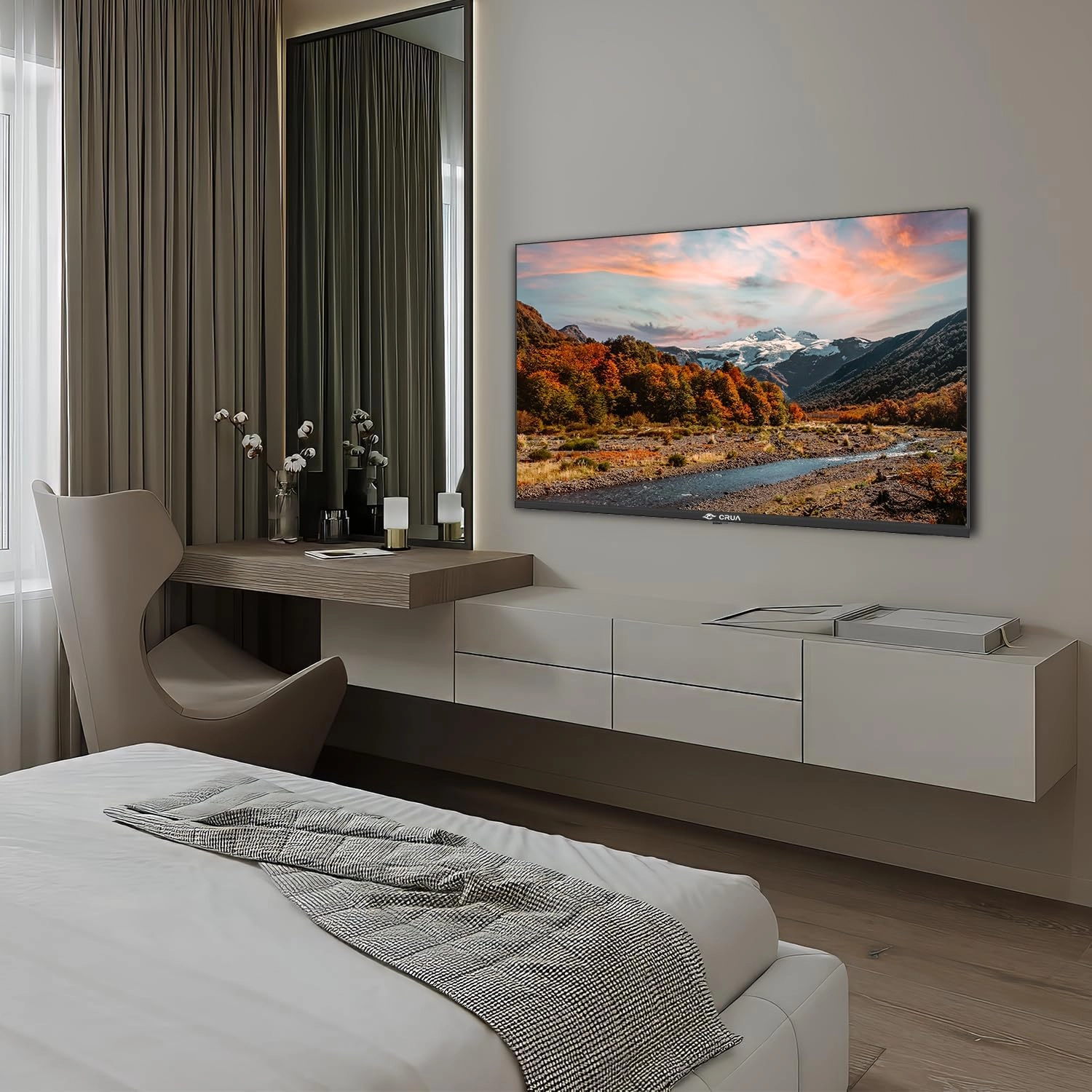 CRUA 50 Inch Smart TV 2025