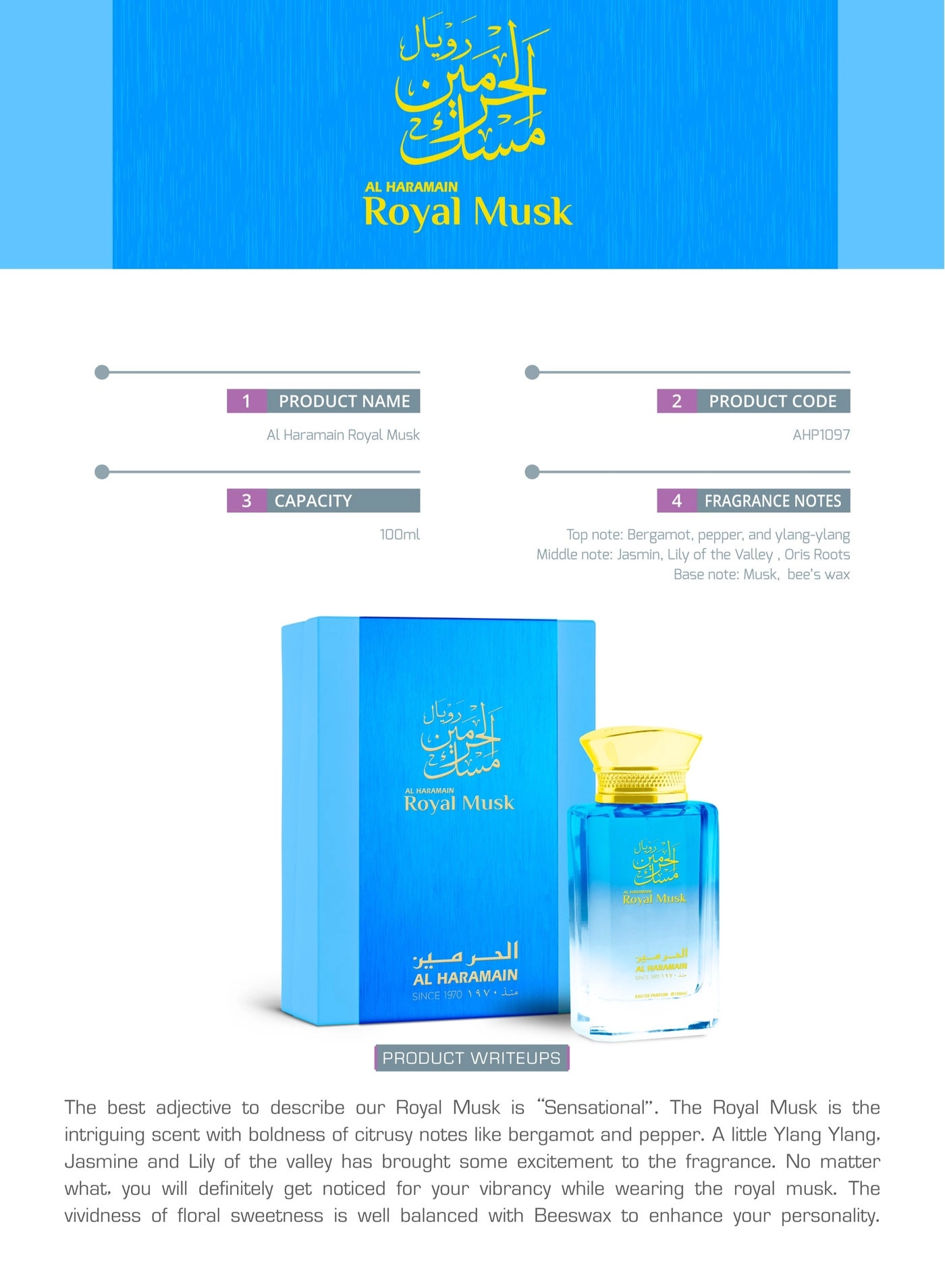 Royal Musk Eau de Parfum - 100ml