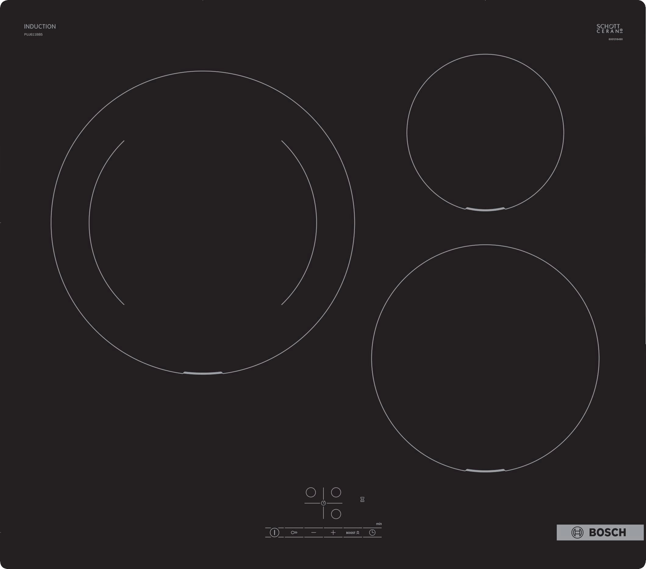 Bosch Electroménager Series 4 PUJ611BB5E Induction hob