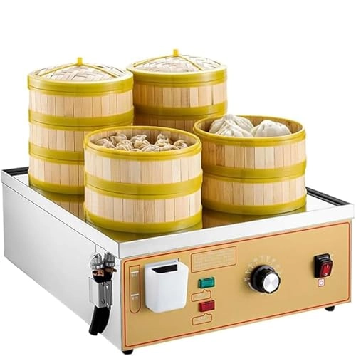 Four-Hole Food Steamer - 3000W 30-110℃ 13-20cm