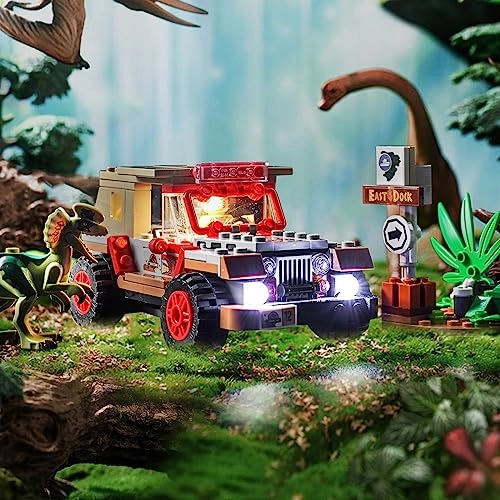 LED Light Set for LEGO Dilophosaurus Ambush Jurassic Park 76958