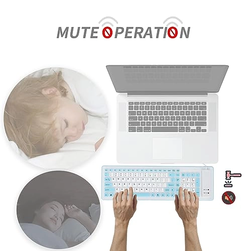 Foldable Silicone Keyboard - Wired