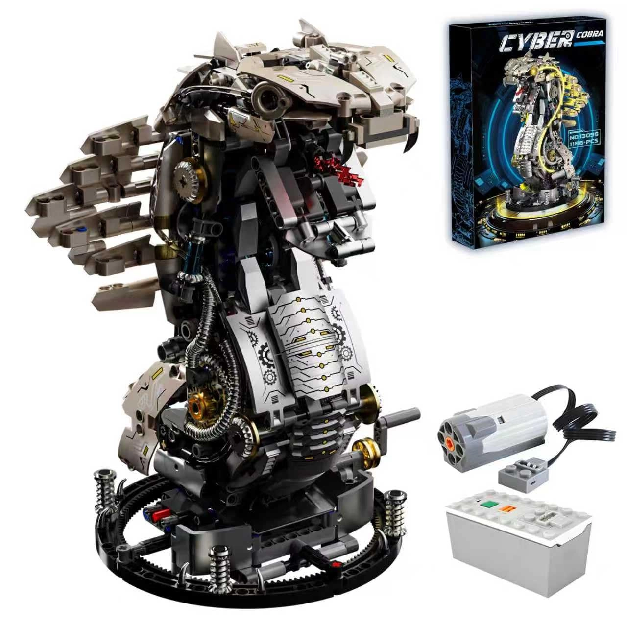 Myth Qholve Mechanical Cobra - Hand-Crank Electric Motor Model Kit