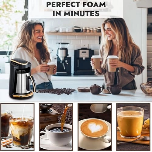 Turkish Coffee Maker - 4 Cups Auto Shut-Off