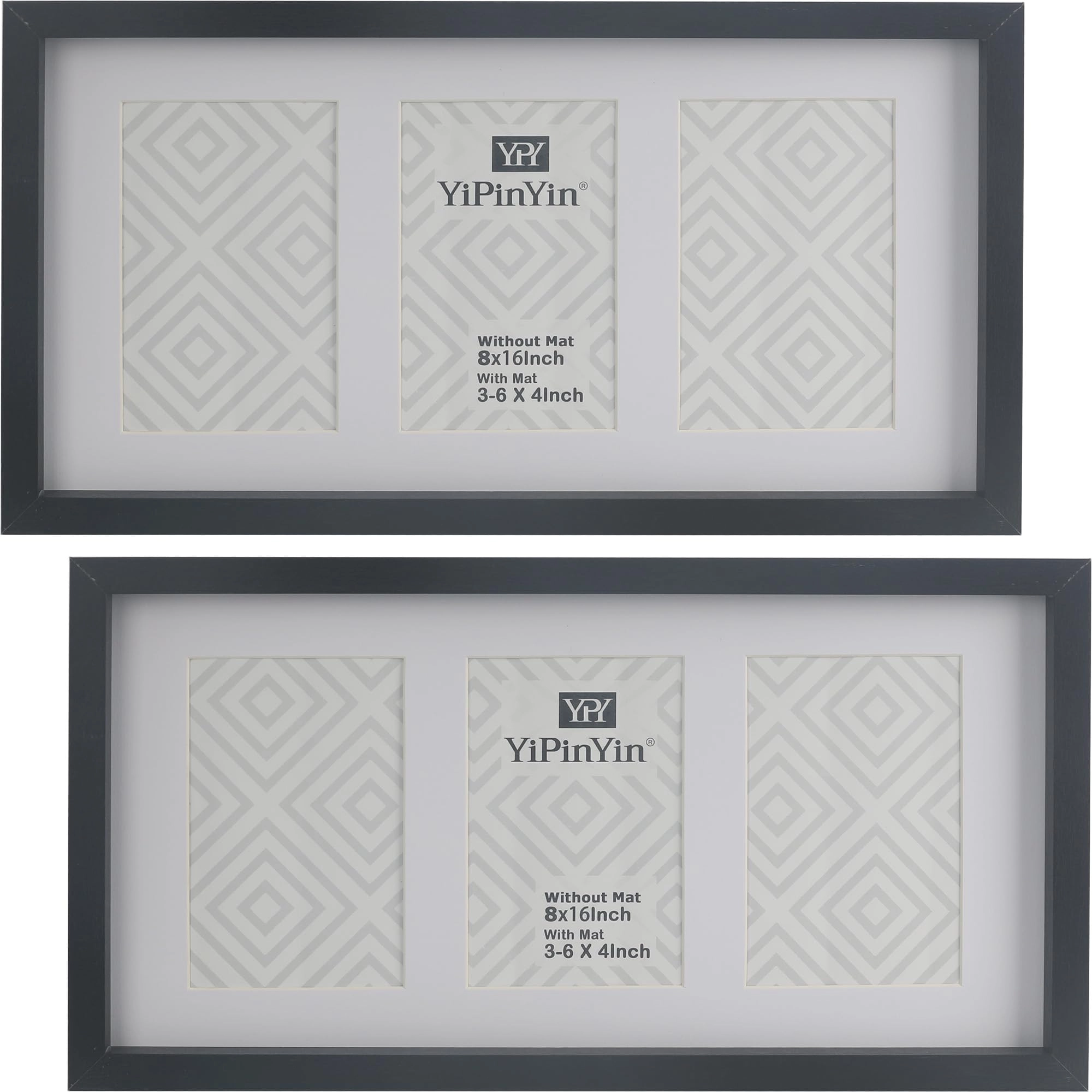 Triple Multi Photo Frame - 2-4x6''+5x7'' 3