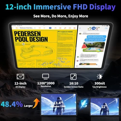 TAB9 12" 5G 8GB RAM 256GB