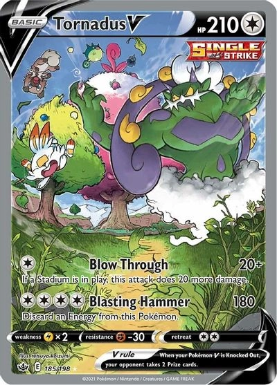 Pokemon USA, Inc. Sword & Shield - Chilling Reign Tornadus V 185/198